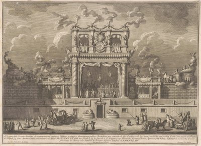 1769 Çini için Seconda Macchina: Kamu Eğlencesi için Bir Bina by Giuseppe Vasi, after Giuseppe Palazzi, after Paolo Posi