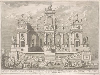 1764 Çini için Prima Macchina: Bir Capitol Binası by Giuseppe Vasi, after Tommaso Catrani, after Paolo Posi
