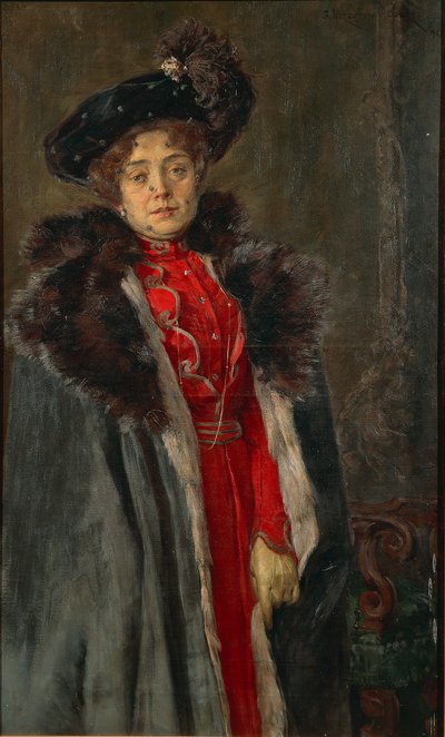Karısının Portresi, Giuseppe Vizzotto Alberti, tuval üzerine yağlı boya by Giuseppe Vizzotto Alberti
