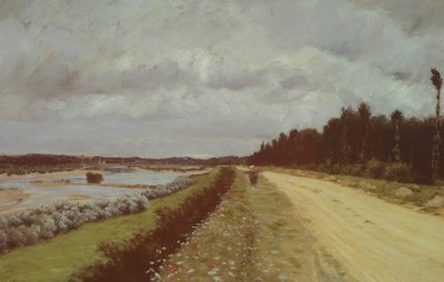 Ofanto Boyunca Köy Yolu, Giuseppe de Nittis by Giuseppe or Joseph de Nittis