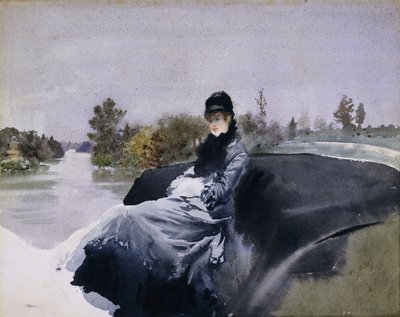 Arabadaki Bayan; Arabadaki Bayan, by Giuseppe or Joseph de Nittis