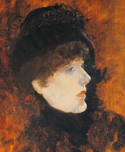 Sarah Bernard, Giuseppe de Nittis (1846-1884), panel üzerine yağlı boya, 35x265 cm by Giuseppe or Joseph de Nittis