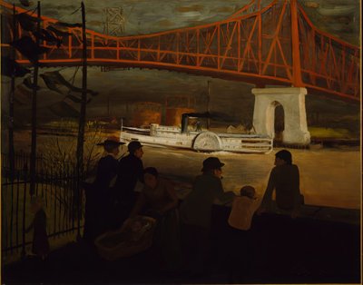 Queensboro Köprüsü, Doğu Nehri, c. 1910. by Glenn O Coleman