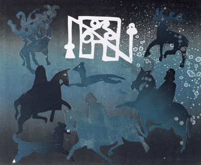 Pictish Av Sahnesi I, 1995 (tek tip) by Gloria Wallington