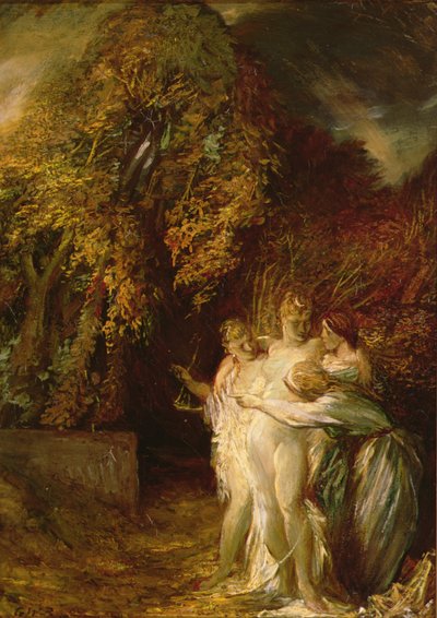 Diana ve Acteon (tuval üzerine yağlı boya) by Glyn Warren Philpot