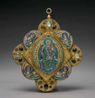 Bakire ve Çocuklu Kolye, c. 1160-1170. by Godefroid de Huy