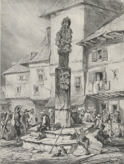 Chaudesaigues Haçı, 1831. by Godefroy Engelmann
