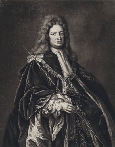 Robert Harley, Oxford Kontu (lito) by Godfrey (after) Kneller