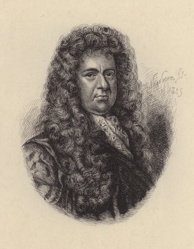 Samuel Pepys, İngiliz politikacı ve günlük yazarı (gravür) by Godfrey (after) Kneller