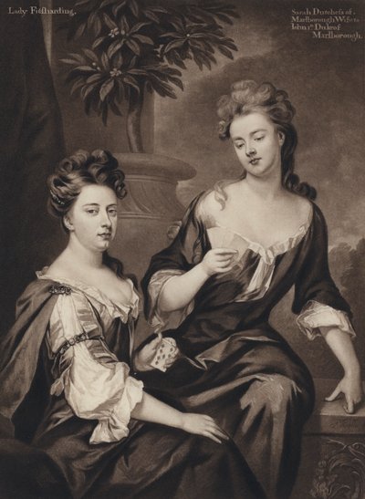 Sarah, Marlborough Düşesi ve Leydi Fitzhardinge (lito) by Godfrey (after) Kneller