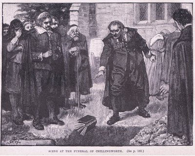 Chillingworth AD 1644 cenazesinde sahne by Godfrey C. Hindley