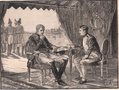Tilsit Antlaşması MS 1807 by Godfrey C. Hindley
