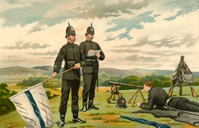 1. Middlesex Victoria Tüfekleri - Gönüllüler, 1890. by Godfrey Douglas Giles