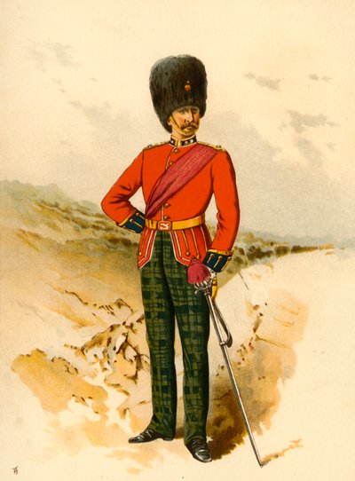 21. - Kraliyet İskoç Piyadeleri, 1890. by Godfrey Douglas Giles