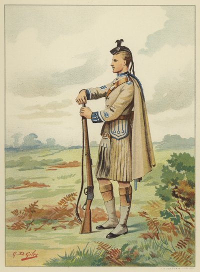 Londra İskoç Gönüllüleri, 1. Gönüllü Tabur Tüfek Tugayı, 7. Middlesex by Godfrey Douglas Giles
