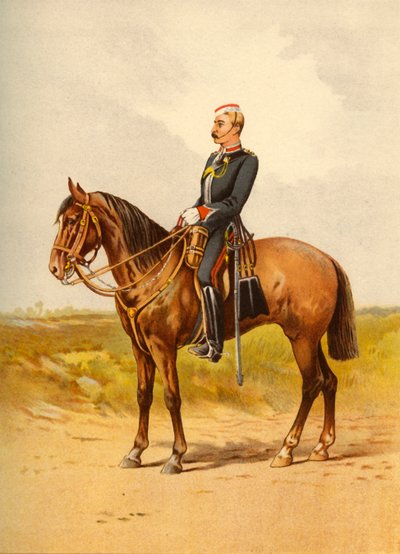Kraliçelerin Kendi Kraliyet Alayı - Staffordshire Yeomanry, 1890. by Godfrey Douglas Giles