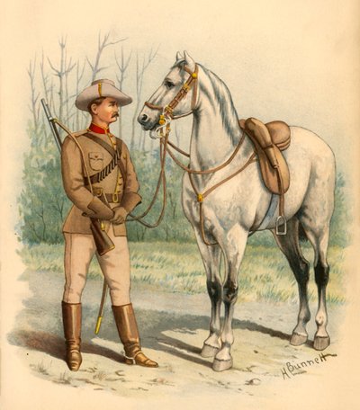 Victoria Atlı Tüfekler, 1890. by Godfrey Douglas Giles