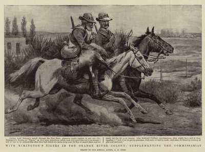Orange River Kolonisinde Rimington Kaplanları ile Komiserliği tamamlıyor by Godfrey Douglas Giles