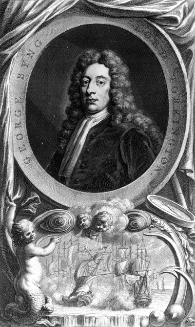 George Byng, 1. Vikont Torrington, Jacobus Houbraken tarafından oyulmuş, 1747 by Godfrey Kneller