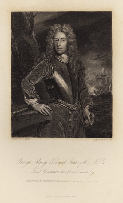 ಜಾರ್ಜ್ ಬೈಂಗ್ ವಿಸ್ಕೌಂಟ್ ಟೊರಿಂಗ್ಟನ್ ಟರ್ಕ್ by Godfrey Kneller