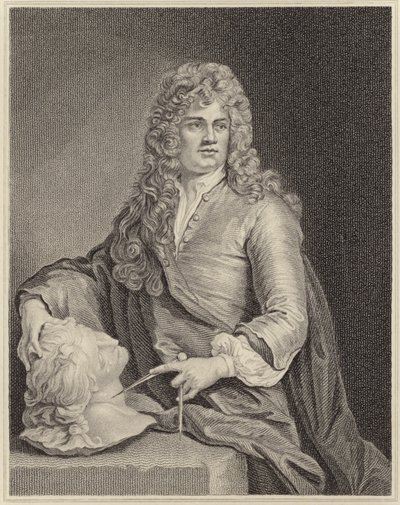 ಗ್ರಿನ್ಲಿಂಗ್ ಗಿಬ್ಬನ್ಸ್ ಟರ್ಕ್ by Godfrey Kneller