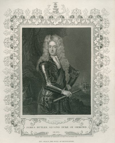 James Butler, Ormond 2. Dükü, Henry Robinson tarafından oyulmuş by Godfrey Kneller