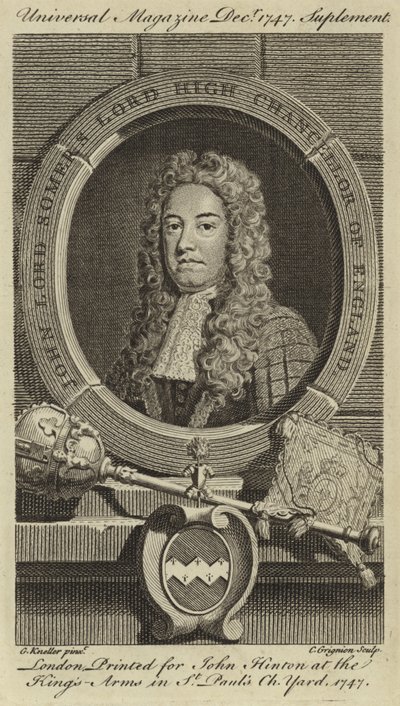 John Lord Somers, İngiltere