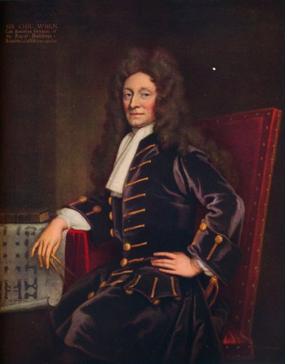 Sir Christopher Wren, 1711 by Godfrey Kneller