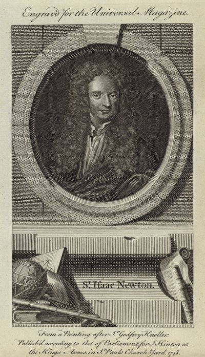 Sir Isaac Newton  by Godfrey Kneller