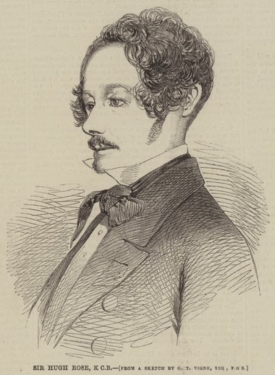 Sir Hugh Rose, KKB by Godfrey Thomas Vigne