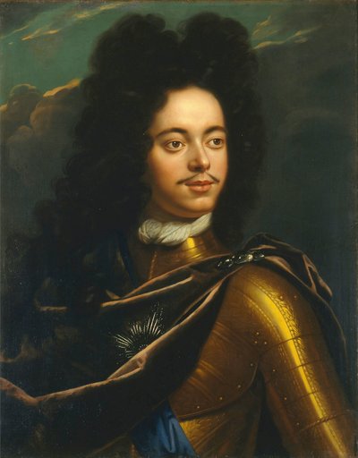 L'empereur Pierre I le Grand - Büyük İmparator I. Peter'in Portresi (1672-1725), Schalcken, Godfried Cornelisz (1643-1706). Tuval üzerine yağlı boya, 1703-1706 arası. Ebat : 80,5x64,4 cm. Devlet Tarih Müzesi, Moskova by Godfried Schalcken