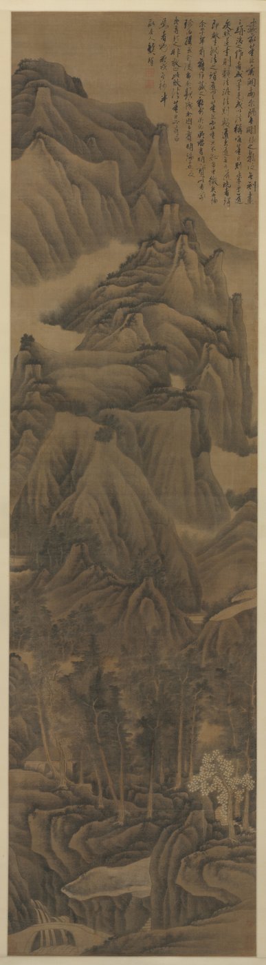 Dong Yuan ve Juran Tarzında Peyzaj, c. 1650. by Gong Xian