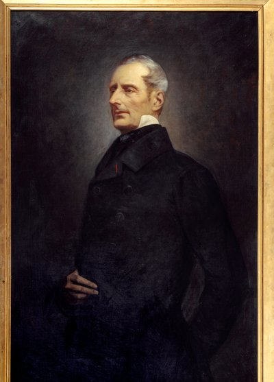 Alphonse de Lamartine (1790 -1869) şair ve politikacı portresi. Gonzague Privat