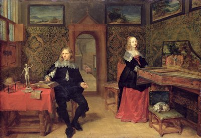 Genç Bilgin ve Karısı, 1640 by Gonzales Coques