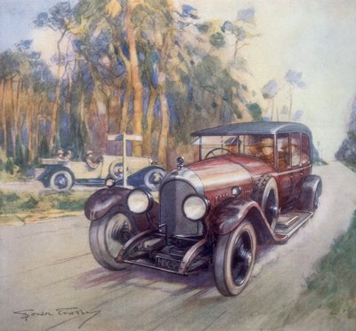 Afiş reklamı Bentley otomobilleri, 1927 by Gordon Crosby