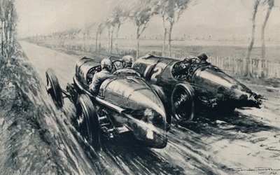 Grand Prix için Yarış, Strasbourg 1922, 1937 by Gordon Crosby