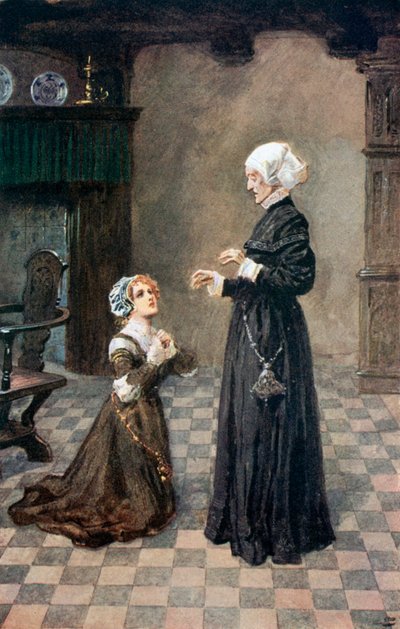 Affedilmesi için ona acınacak bir şekilde dua etmeye başladı by Gordon Frederick Browne