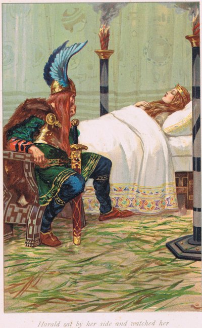 Harald onun yanında oturdu ve onu izledi, Alice S. Hoffman