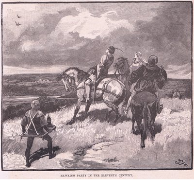 11. yüzyılda Hawking partisi by Gordon Frederick Browne