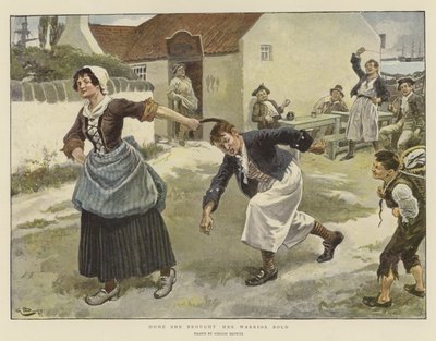 Savaşçı Cesurunu (chromolitho) getirdi by Gordon Frederick Browne