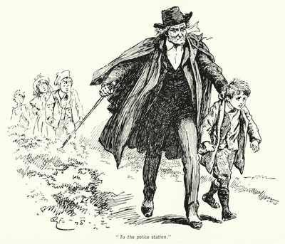 E Nesbit (lito) tarafından Hazine Arayanların Hikayesi için İllüstrasyon by Gordon Frederick Browne