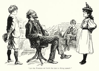 E Nesbit (lito) tarafından Hazine Arayanların Hikayesi için İllüstrasyon by Gordon Frederick Browne