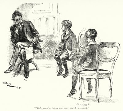 E Nesbit (lito) tarafından Hazine Arayanların Hikayesi için İllüstrasyon by Gordon Frederick Browne