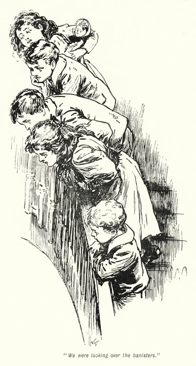 E Nesbit (lito) tarafından Hazine Arayanların Hikayesi için İllüstrasyon by Gordon Frederick Browne