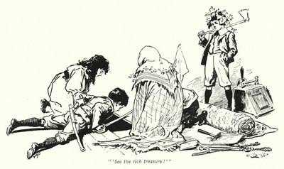 E Nesbit (lito) tarafından Hazine Arayanların Hikayesi için İllüstrasyon by Gordon Frederick Browne
