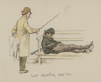 Uyuyan köpeklerin uzanmasına izin ver by Gordon Frederick Browne