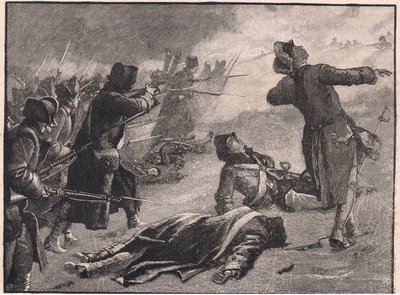 Montgomery'nin alçak kasaba, Quebec AD 1775'e saldırısı by Gordon Frederick Browne