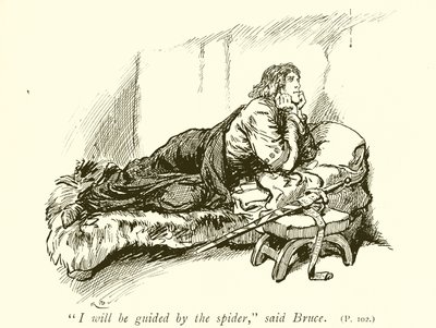 Robert Bruce ve Örümcek by Gordon Frederick Browne