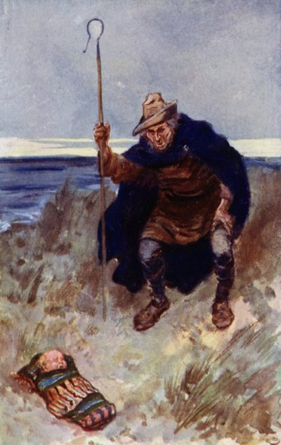 Terk edilmiş bebek bir çoban tarafından bulundu by Gordon Frederick Browne