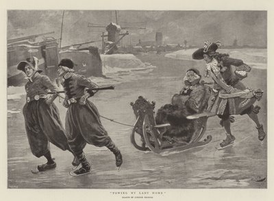 Leydimin Evini Çekmek by Gordon Frederick Browne